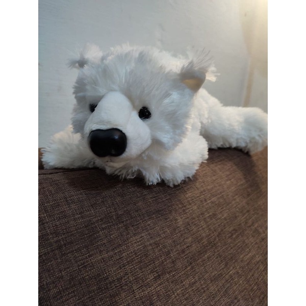 Polar Bear, Boneka Polar Bear, Boneka beruang kutub, Boneka Lying Bear