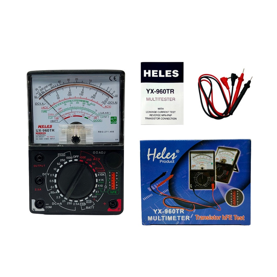 Multitester Heles YX960TR Tester Transistor hFE Avometer Analog YX 960 TR