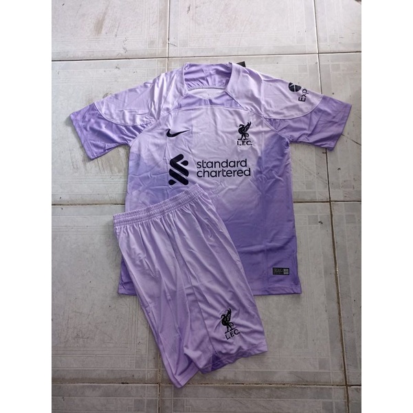 JERSEY BOLA CLUB  STELAN LIVERPOOL KIPER UNGU 2022/2023 GRADE ORI IMPOR