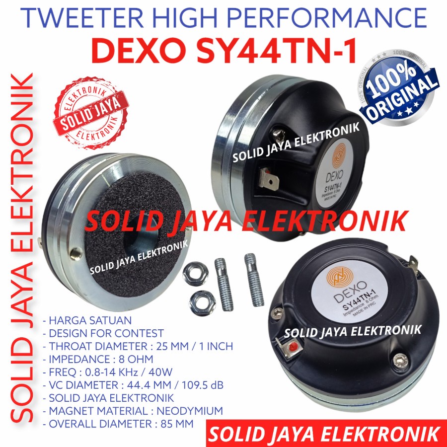 TWEETER DEXO SY44TN-1 NEODYMIUM PROFESIONAL DRIVER NEODIUM TWEETER DEXO SY44TN 1 TWITER TWITTER TWETER SY44TN1 SY44 TWITEER BALAP KONTEST KONTEST CONTEST AUDIO HIGH HI DEXO ORI ASLI ORIGINAL