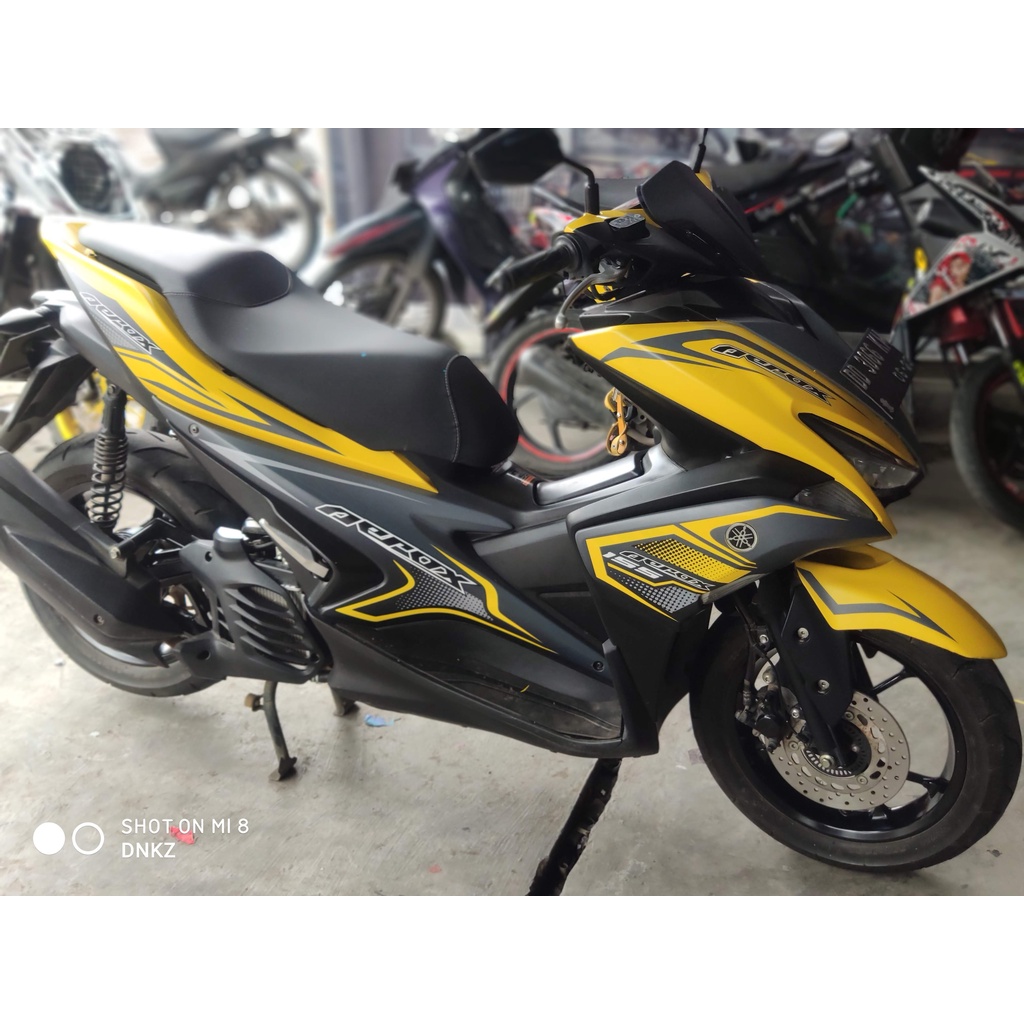 Stiker Aerox 155 Decal Full Body Aerox 155 Premium Yellow Doff DNKZ