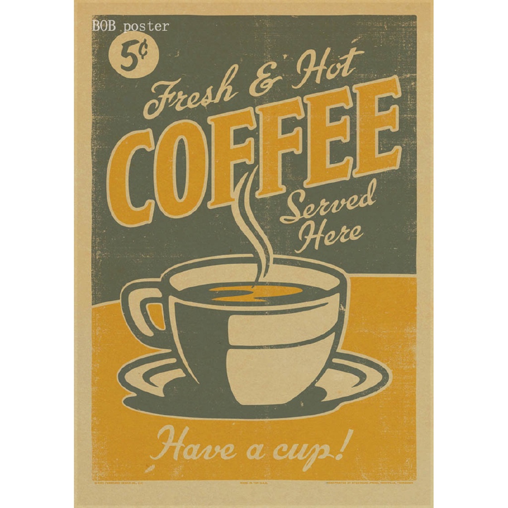 Poster Kertas Gambar Kopi Espresso Italia Untuk Dekorasi Dapur Kafe