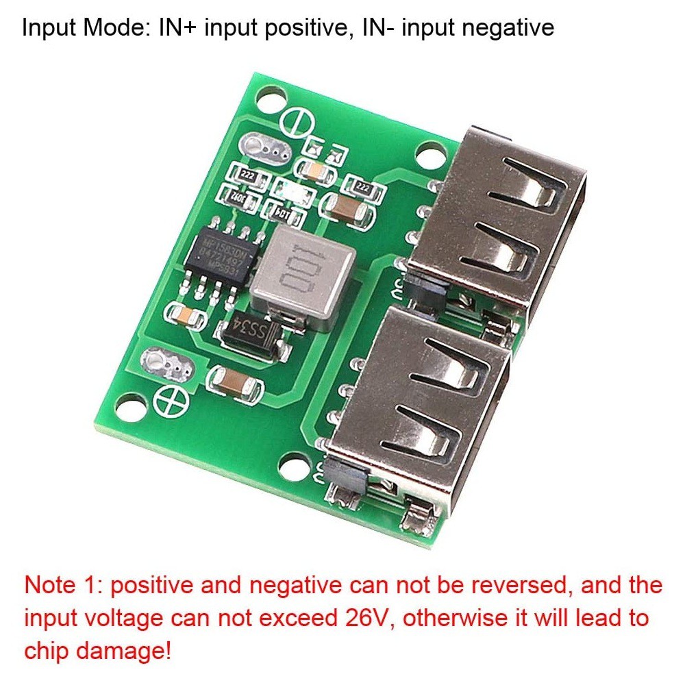 Modul Stepdown DC-DC 6-26V Dual USB Output 5V 3A