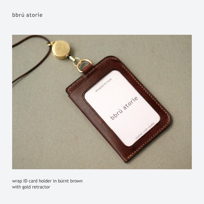 

Office & Stationery | Document Organizer | Bbru Atorie Leather Wrap Id Card Holder Lanyard Kulit Asli Nabati | Best Seller