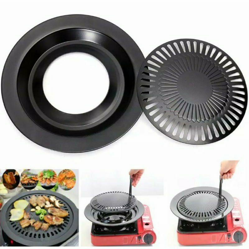 Yakiniku Grill Pan Barberque Grill Pan Alat Pemanggang BBQ / panci Panggang / PANGGANGAN PORTABLE HC PEMBAKARAN SATE / Alat Panggangan Pembakaran grill BBQ daging sea food portable / teplon teflon anti lengket / wajan pembakaran anti lengket