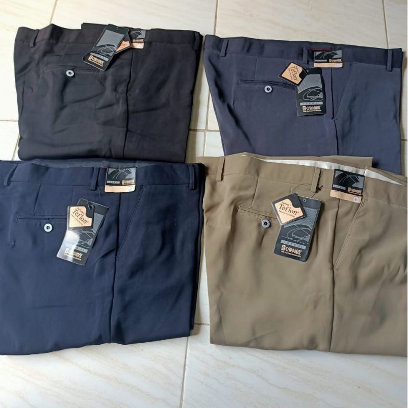 Celana Bahan Pria Jumbo Cardinal Formal Kerja Warna Regurer Fit Standar