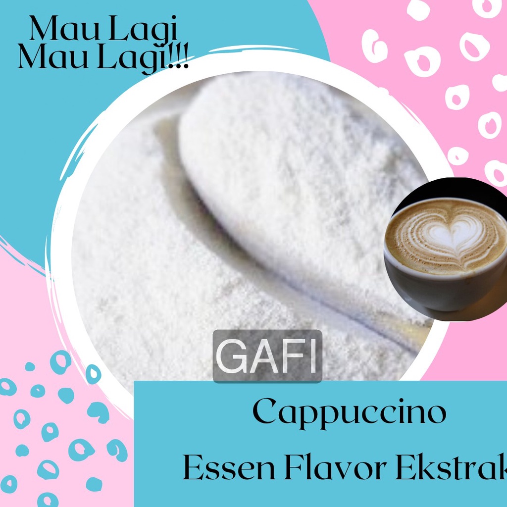 

Bubuk Essen Cappuccino 1/2Kg Tepung Essen Flavor Ekstrak Cappuccino Powder 500Gr Murah Premium Aneka Instan Asli Enak Terbaik Essence Flavour Extract Halal Murni Original No Sugar No Creamer Pabrik Grosir Agen Distributor Toko Reseller Open
