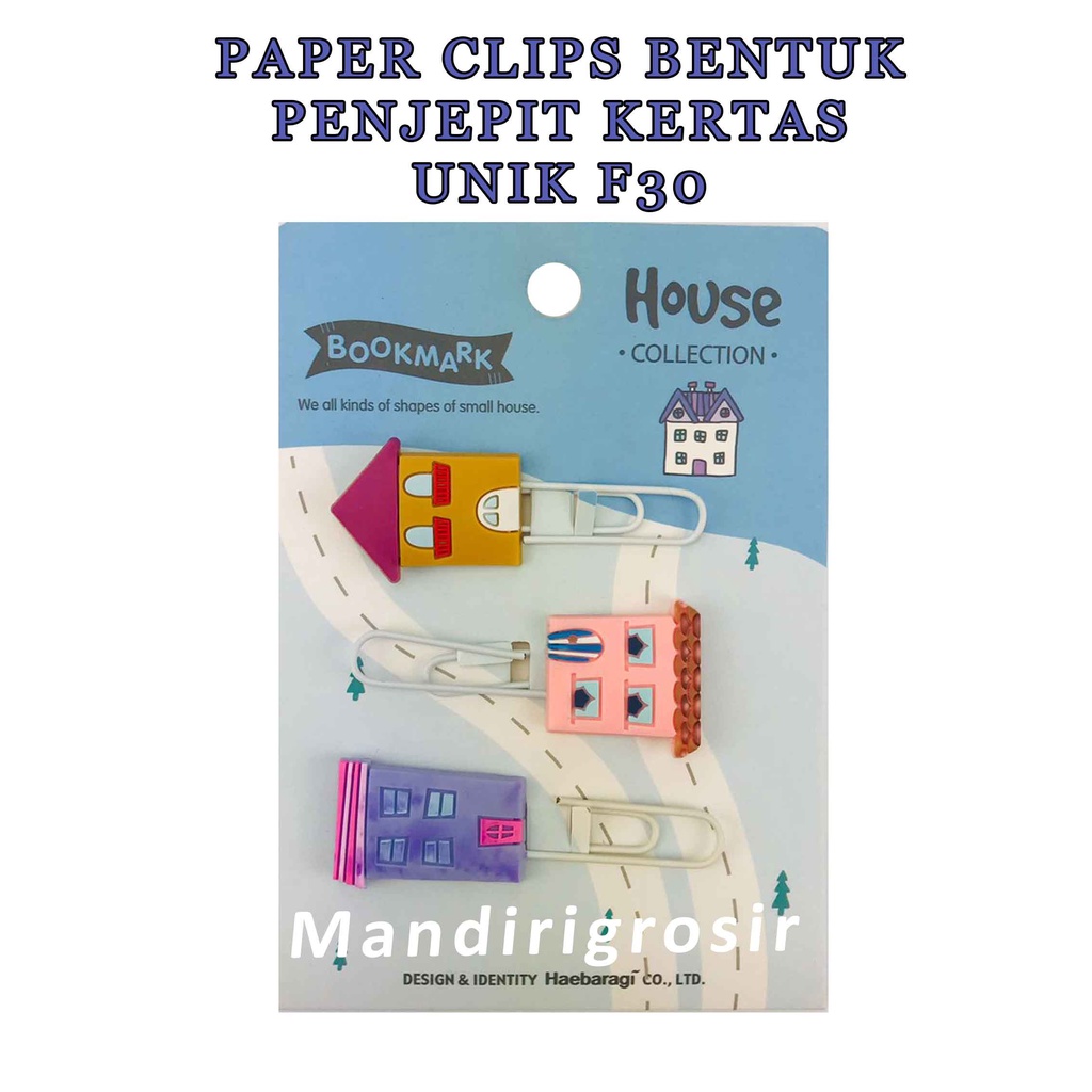 Paper Clips Bentuk unik * Paper Clips * Penjepit Kertas * F30