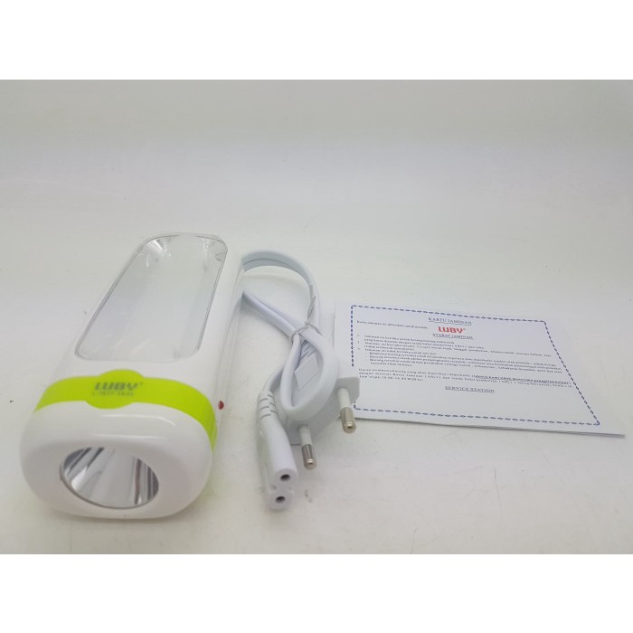 Senter + Lampu LUBY L-7677 Emergency Led Darurat Lamp Original