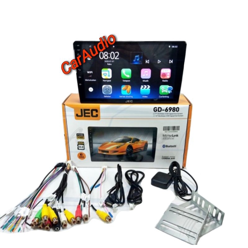 Head Unit Android 9&quot; Ram 2GB / 16GB ANDROID JEC GD 6980 ANDROID 9 inch UNIVERSAL