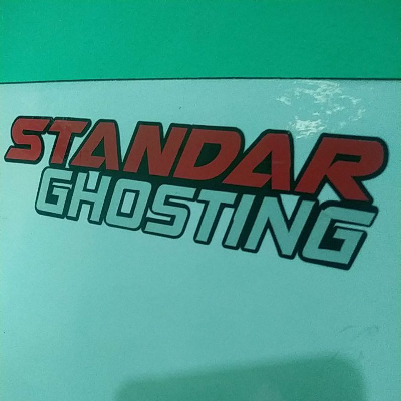 stiker Standar Ghosting, stiker Cutting Standar Ghosting, stiker motor mobil laptop