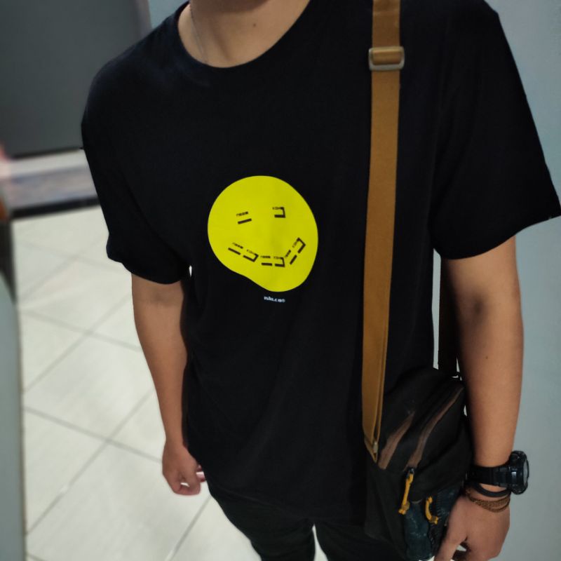 ISHI T-shirt NIKO Black/ kaos unisex/ basic T-shirt