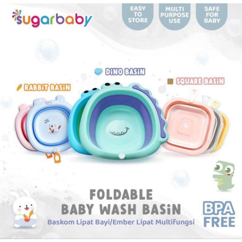 Sugarbaby Foldable Baby Wash Basin Baskom Lipat Bayi