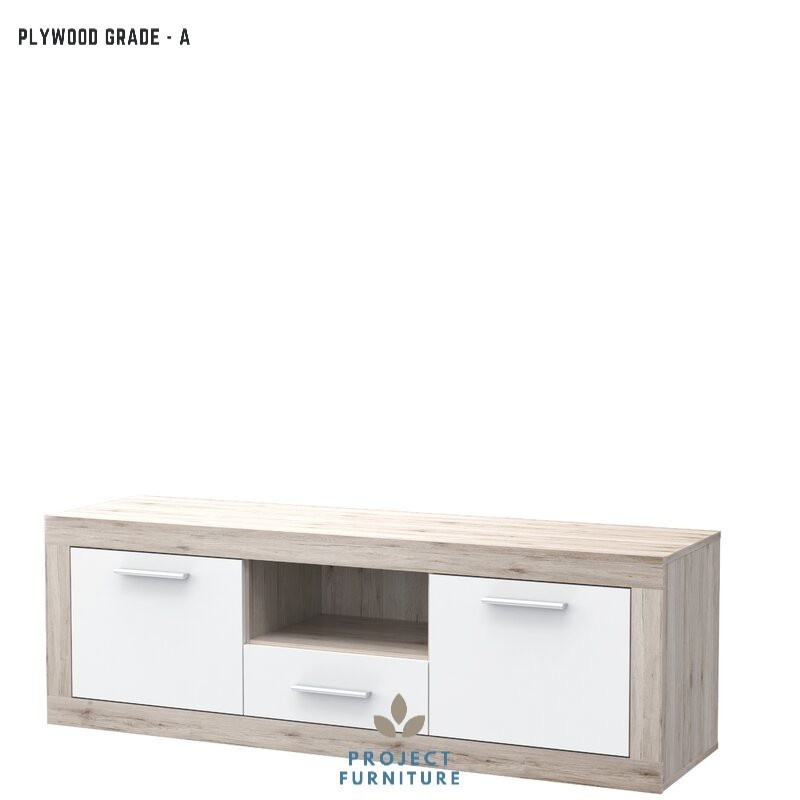 Latopia Gode - Meja TV / Rak TV Modern Minimalis 150 cm  Maks TV 60" Cream Kombinasi Putih