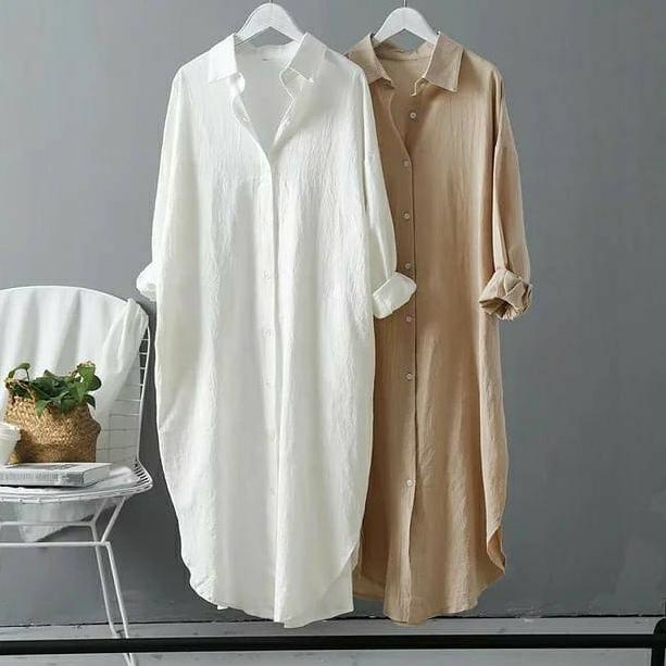 R64T PREKTUS - ZEC OOTD Wanita Tunik NAZIA /  Oversize Tunik / Pakaian Tunik mush / Tunik Wanita kek