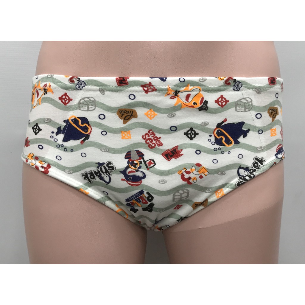 BAYIE- 12 PCS Celana Dalam/CD Anak Laki-laki motif SEA/Kid's Underwear/sempak anak Cowok Size M L XL
