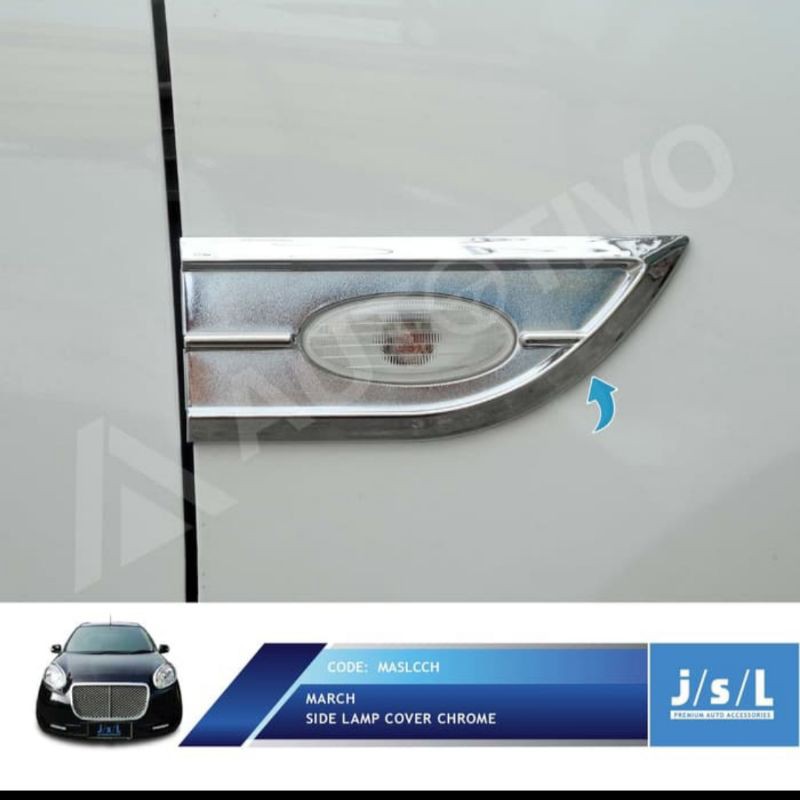 side lamp cover chrome Nissan March jsl