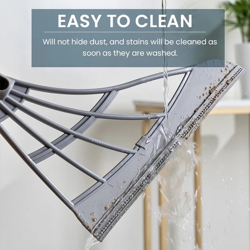 [1PC Multifunction Magic Broom ][ 2-in-1indoor Silicone Broom Sweeper][Floor Squeegee Adjustable Silicone Mop][Floor Cleaning Floor Squeegee Sweeping Brush Pet Hair Broom]