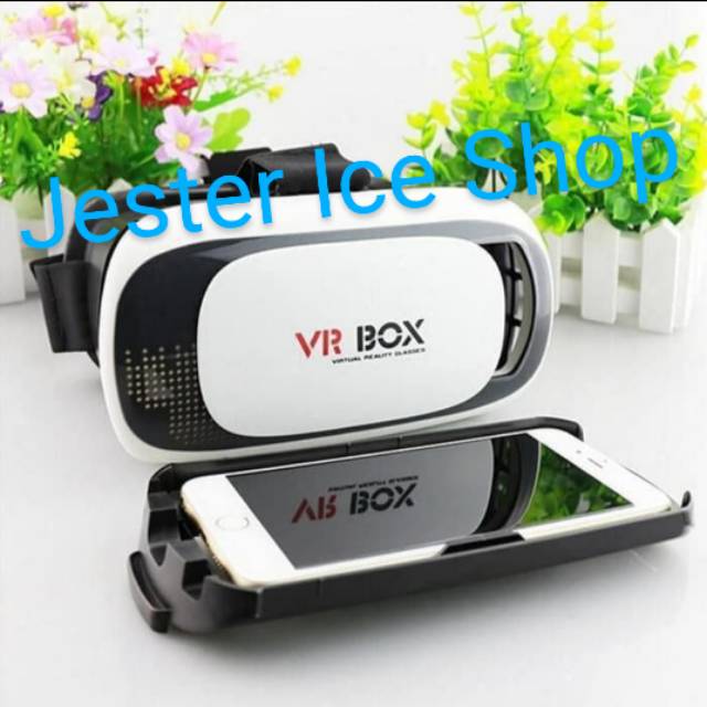 VIrtual Box kacamata Virtual VR BOX 3D 360 ( Free Handsfree)