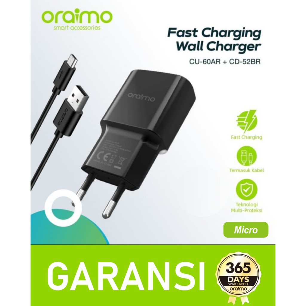 CHARGER ORAIMO KIT CU-60AR PLUS CD-52BR MICRO