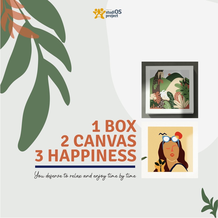 

(TERLARIS) 1BOX 2CANVAS Paint by number MURAH harga SPESIAL