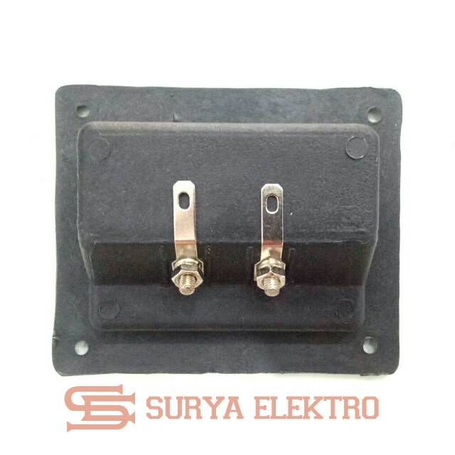 Terminal Speaker Kotak 2 Pin Plastik Hitam