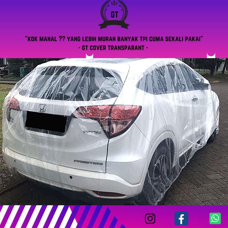 Body COVER MOBIL HONDA HRV TRANSPARAN / CAR COVER / GT COVER