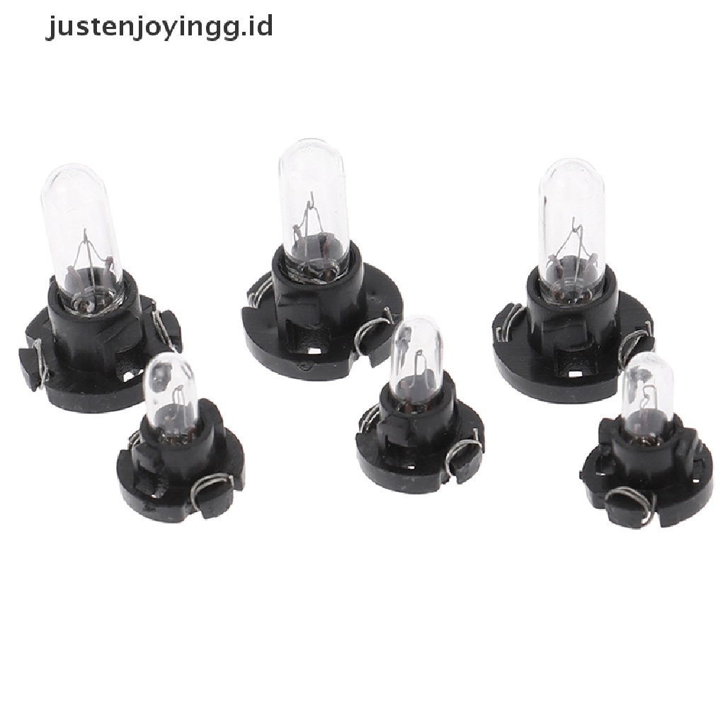 // justenjoyingg.id // 5Pcs T3 T4.2 LED Bulbs Car Interior Wedge Dashboard Warming Indicator Lamps ~