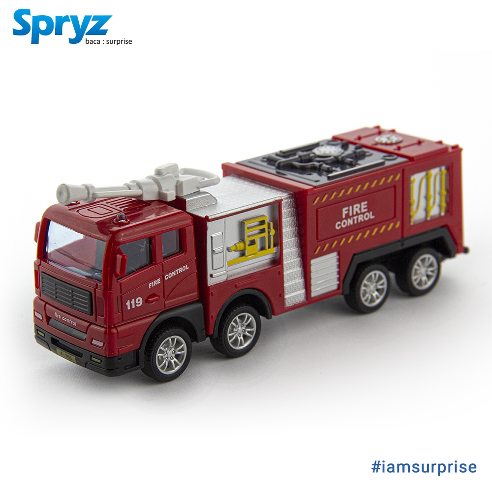 Spryz Construx 1:55 Truk Pemadam - B Mainan Miniatur