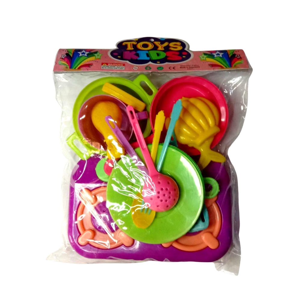 Set Masak Mainan Anak Plastik Masak Masakan Plastik