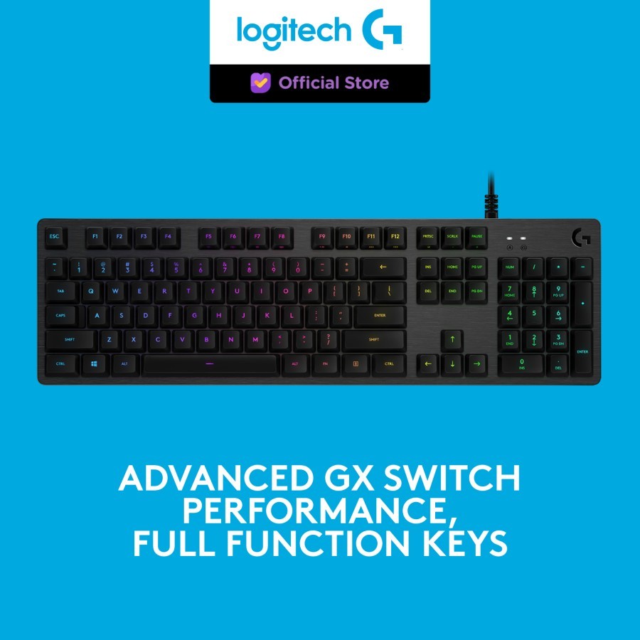 Logitech G512 Keyboard Gaming Mechanical RGB Lighting - Linear Red