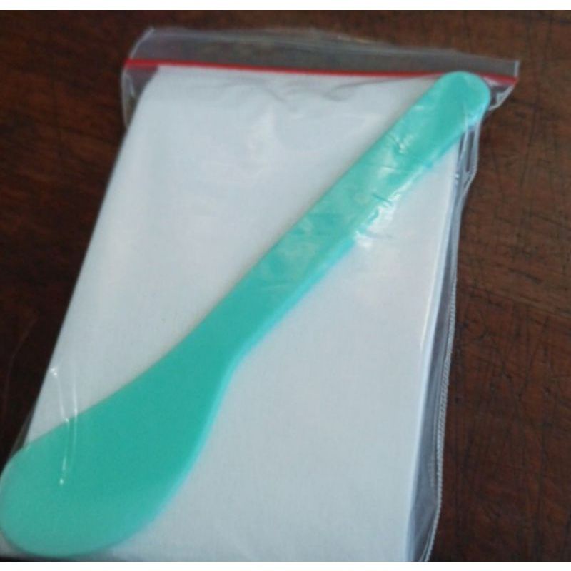 kertas waxing-kain waxing-waxing strip-12pcs gratis 1 spatula waxing