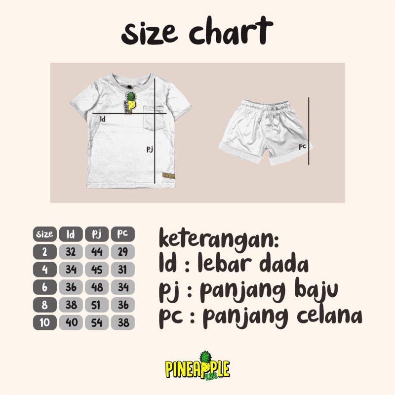 Setelan Pocket Rainbow Original Pineapple Kids Unisex Kaos Cowok Cewek Super Premium Best Seller Terlaris Termurah