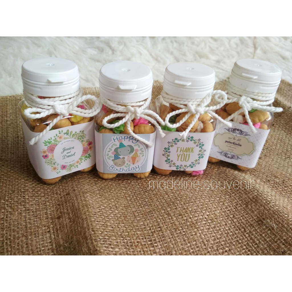 

souvenir snack ulang tahun aqiqah khitan pernikahan siraman isi biscuit gemrose