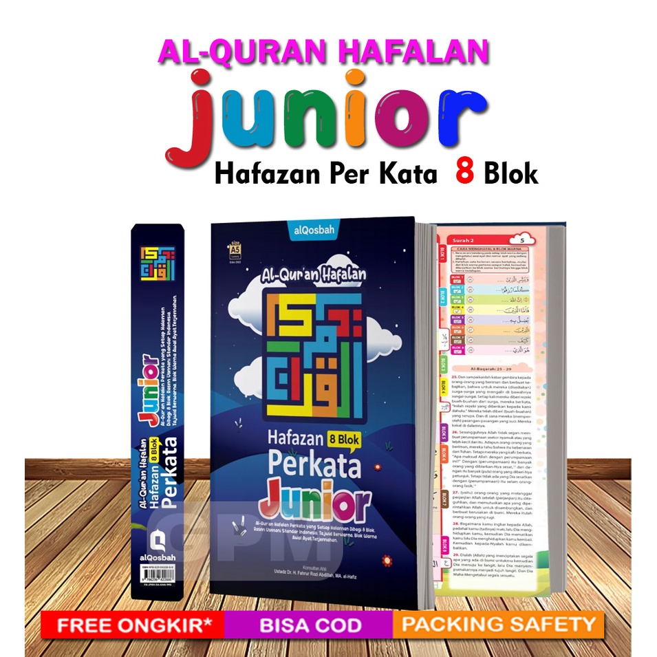 Al-Quran Hafalan HAFAZAN Per Kata JUNIOR 8 Blok (uk. A5)