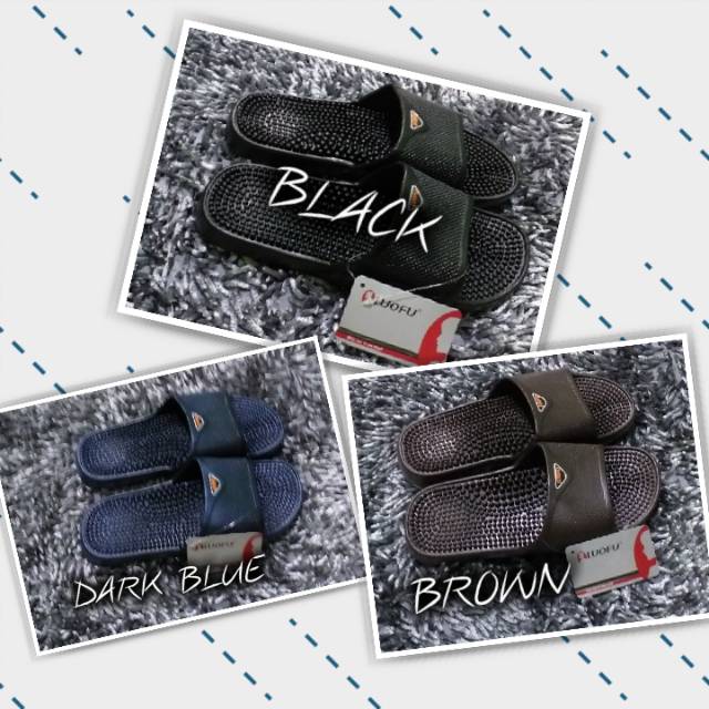 SANDAL SLOP PRIA- SLIP ON-KUALITAS IMPORT-LUOFU 1115