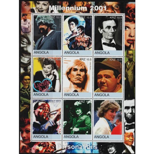 

Perangko Filateli A42 - Angola 2001 Famous People