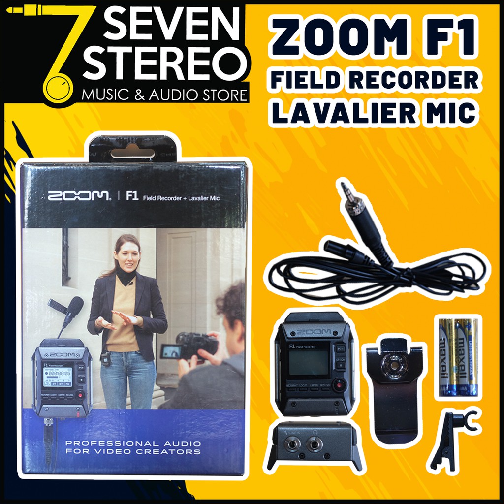 Zoom F1 FIELD RECORDER + LAVALIER MIC