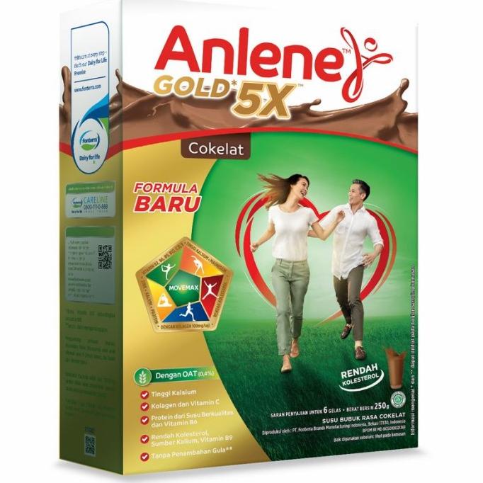 

[COD] Anlene Gold Susu Bubuk Hi-Calsium Coklat 250G [COD]