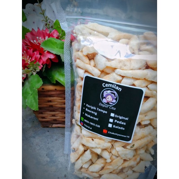 

Basreng Stik viral daun jeruk original 250gr