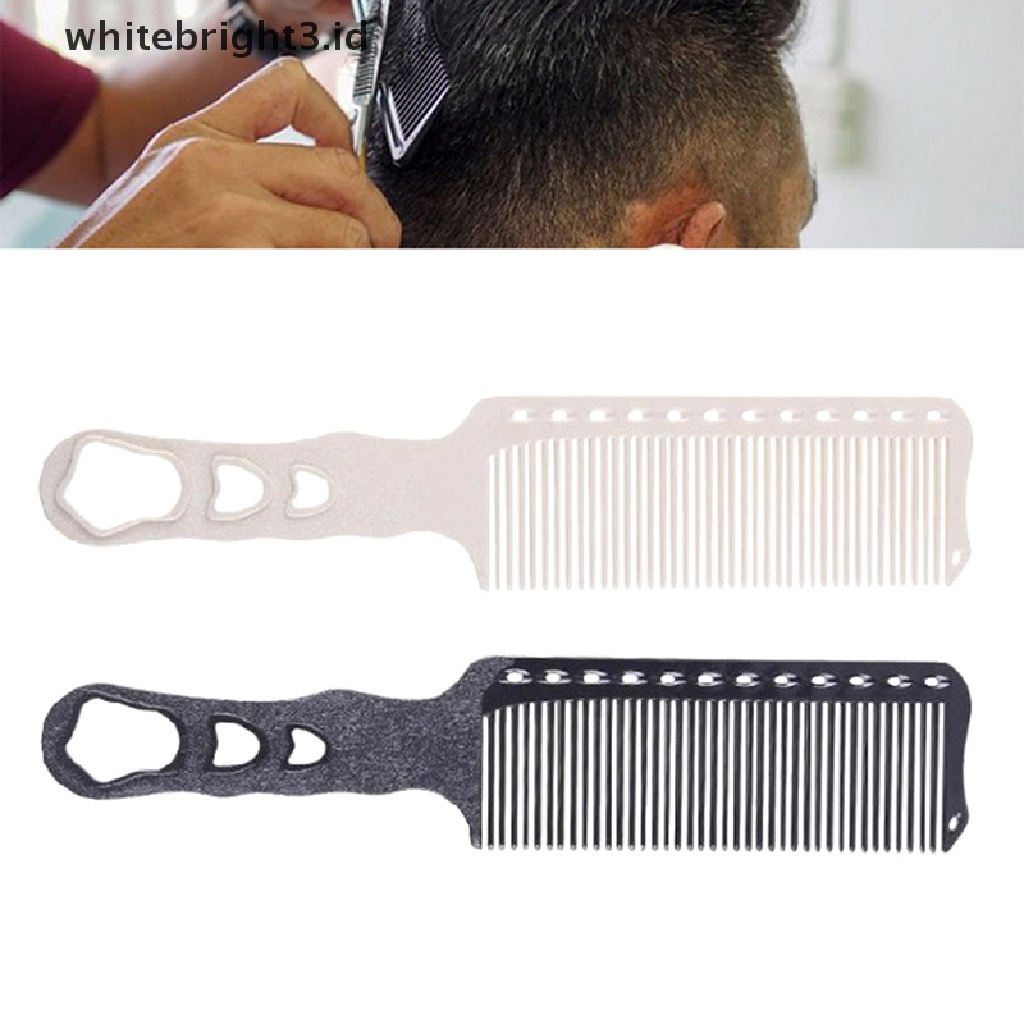 (whitebright3.id) 1pc Sisir Flat Profesional Untuk Salon / Barber