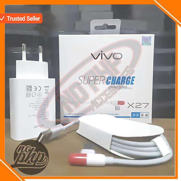 ACC HP CHARGER VIVO V17 PRO Z1X X27 SUPER CHARGE ORIGINAL USB C