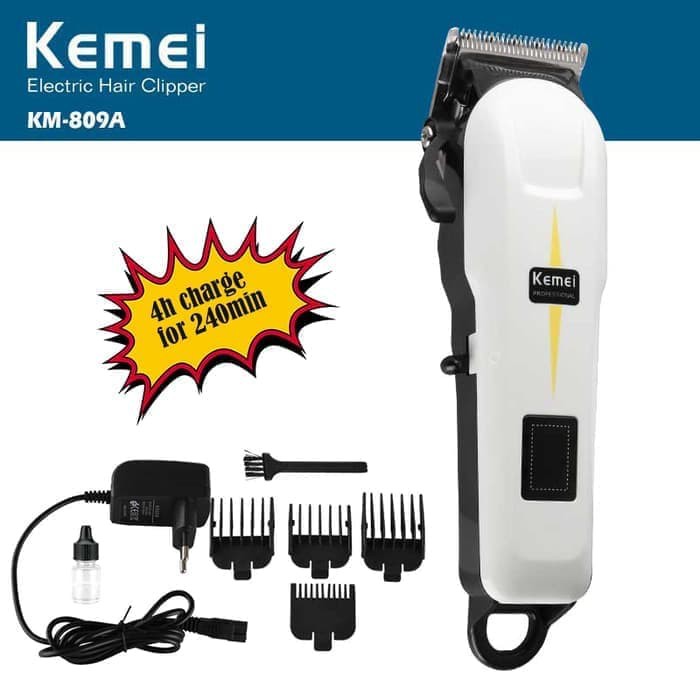 KEMEI KM 809A MESIN ALAT CUKUR DAN POTONG RAMBUT CLIPPER CAS