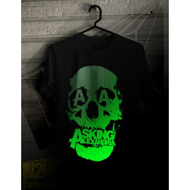 KAOS ASKING ALEXANDRIA BIG SKULL GLOW IN THE DARK CADAS L2K 87