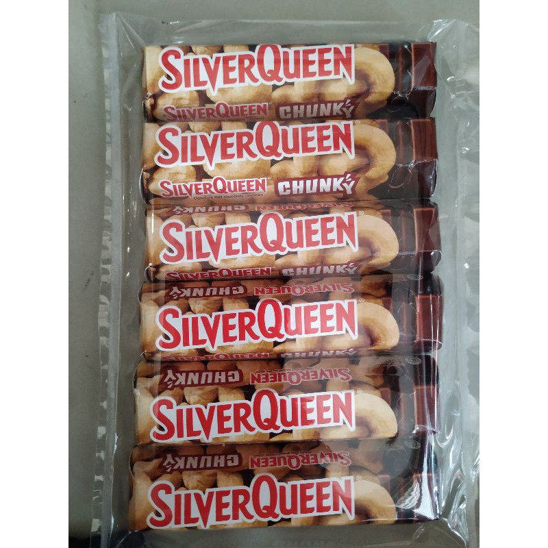 

coklat silverqueen chunky bar silver queen cunki chunki bar 33 gr isi 6 piece