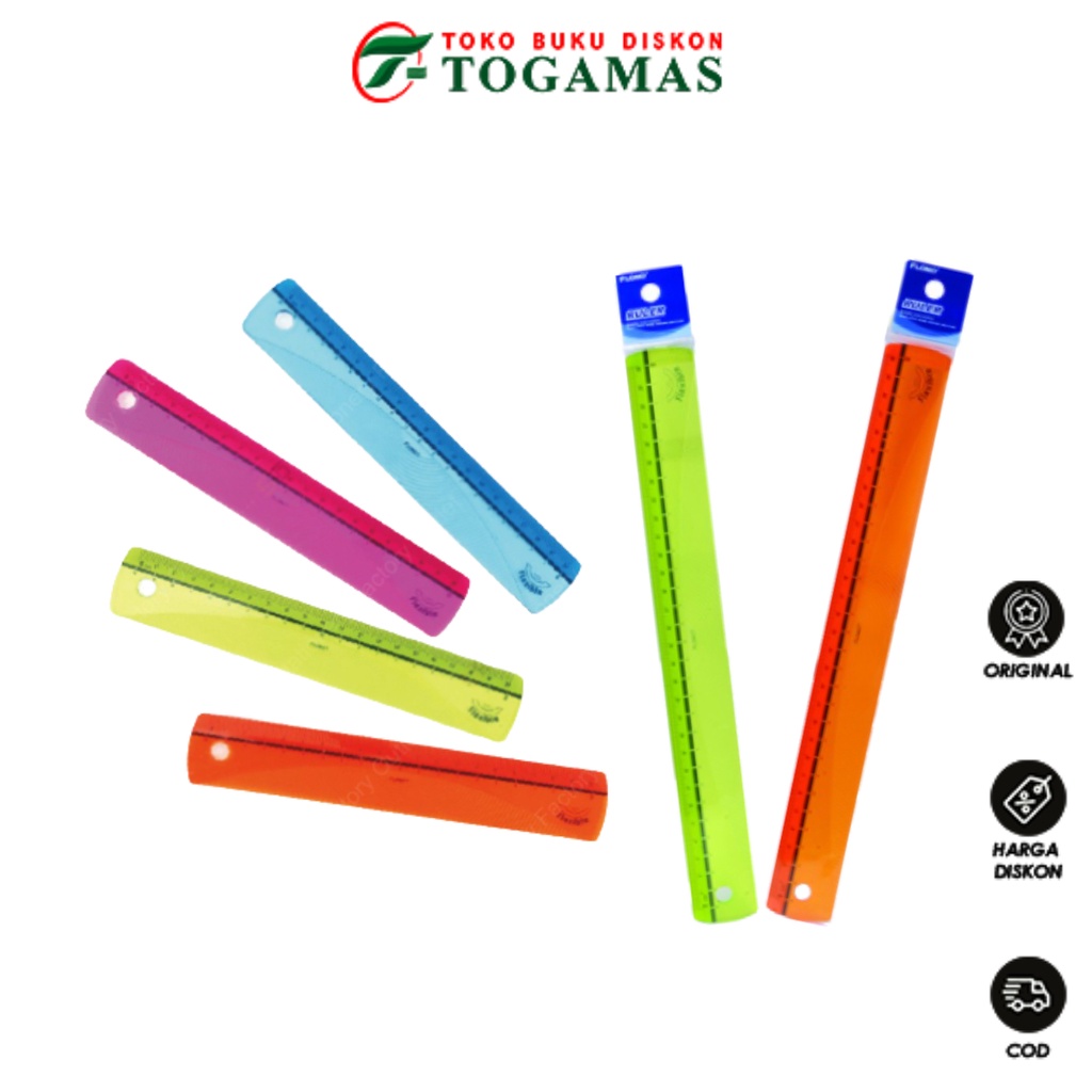 

SIAP KIRIM !! PENGGARIS 20CM DAN 30CM FLOMO MIX WARNA