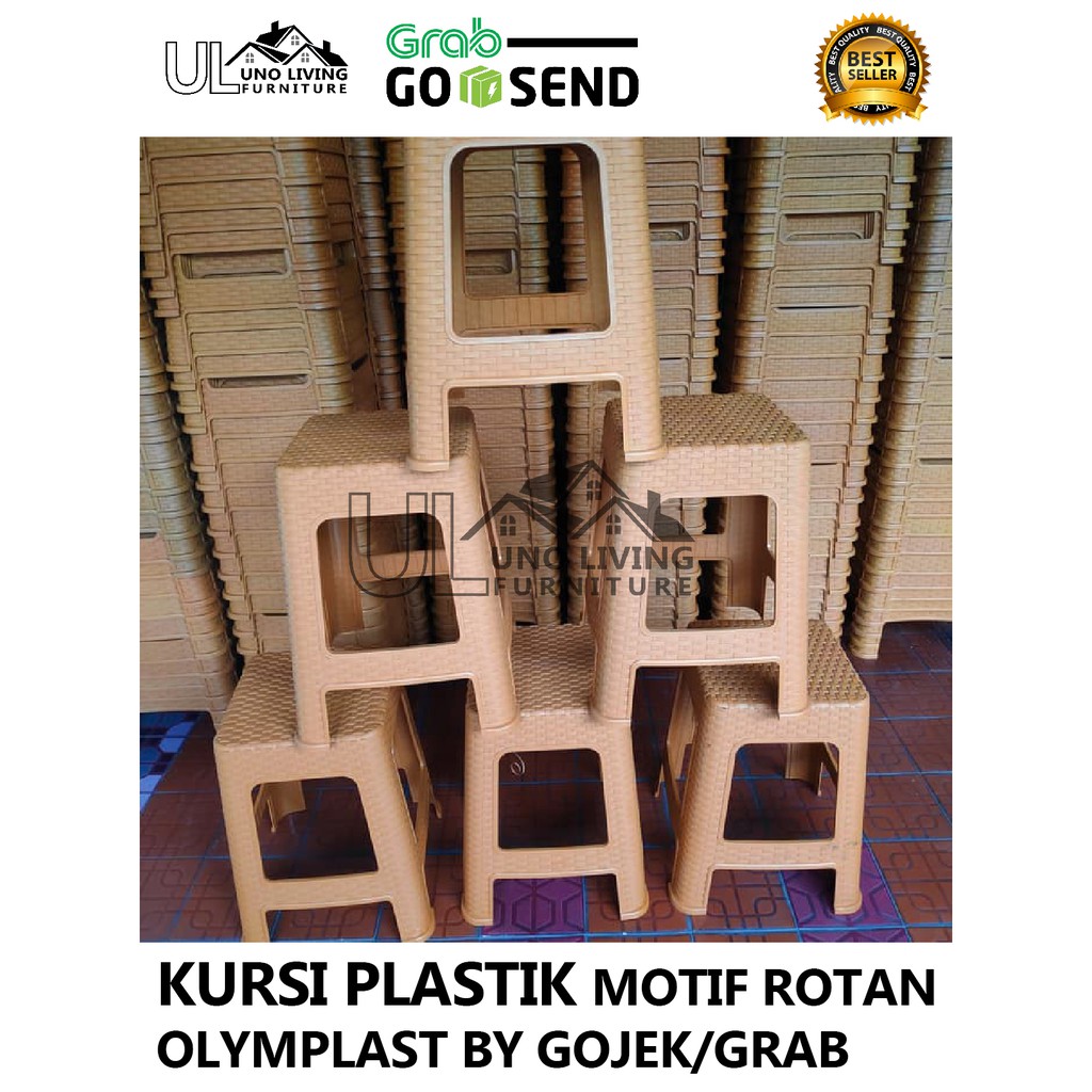 PROMO! KURSI BASO PLASTIK ROTAN / KURSI PLASTIK / KURSI BASO MOTIF ANYAMAN PLASTIK KURSI ROTAN BASO-4