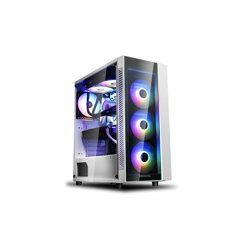 DeepCool MATREXX 55 ADD RGB 3F Tempered Glass Gaming Case - White