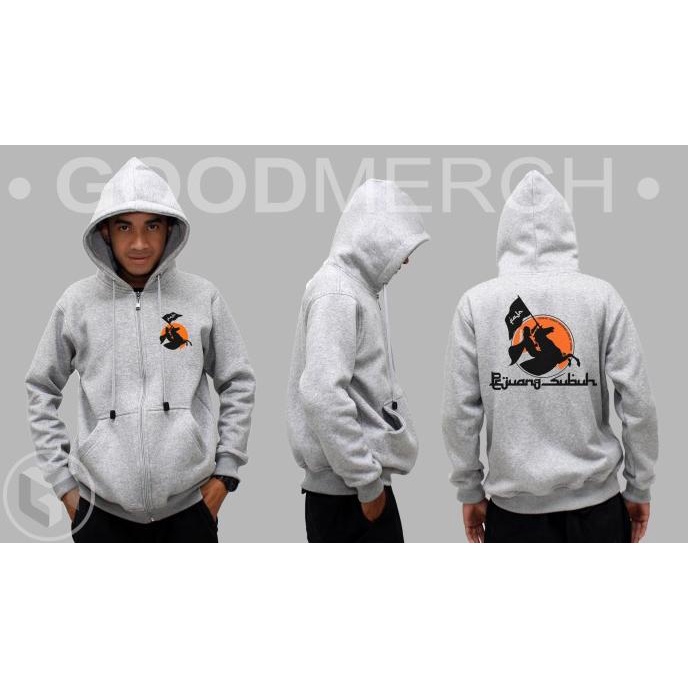 Jaket Hoodie Sweater Pejuang Subuh  Sweatshirt Zipper