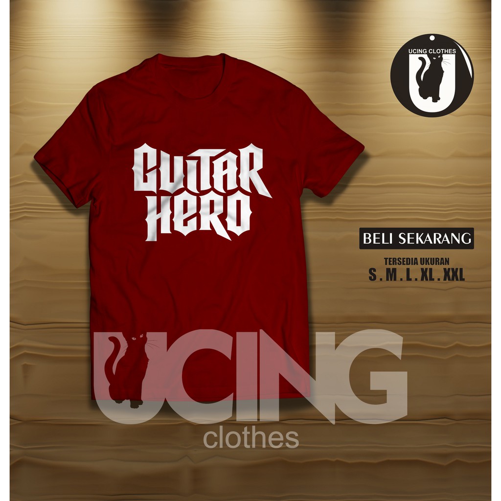 Kaos Baju Guitar Hero Kaos Game